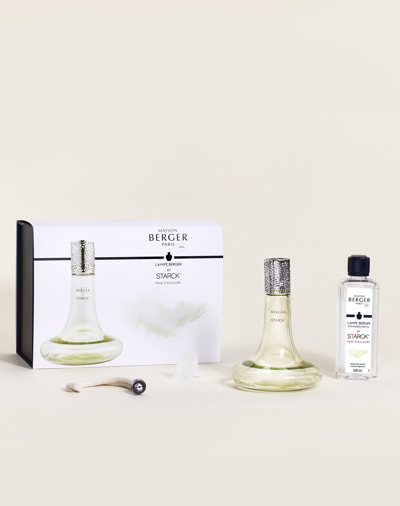 Starck Green with Peau D’Ailleurs Lampset