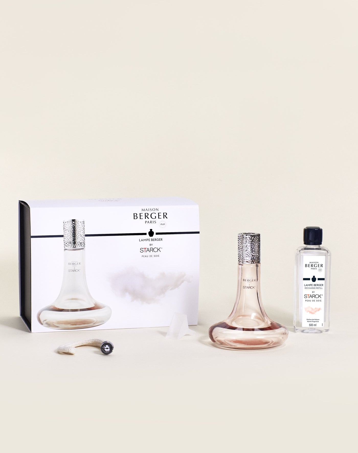 Starck Pink with Peau de Soie Lampset