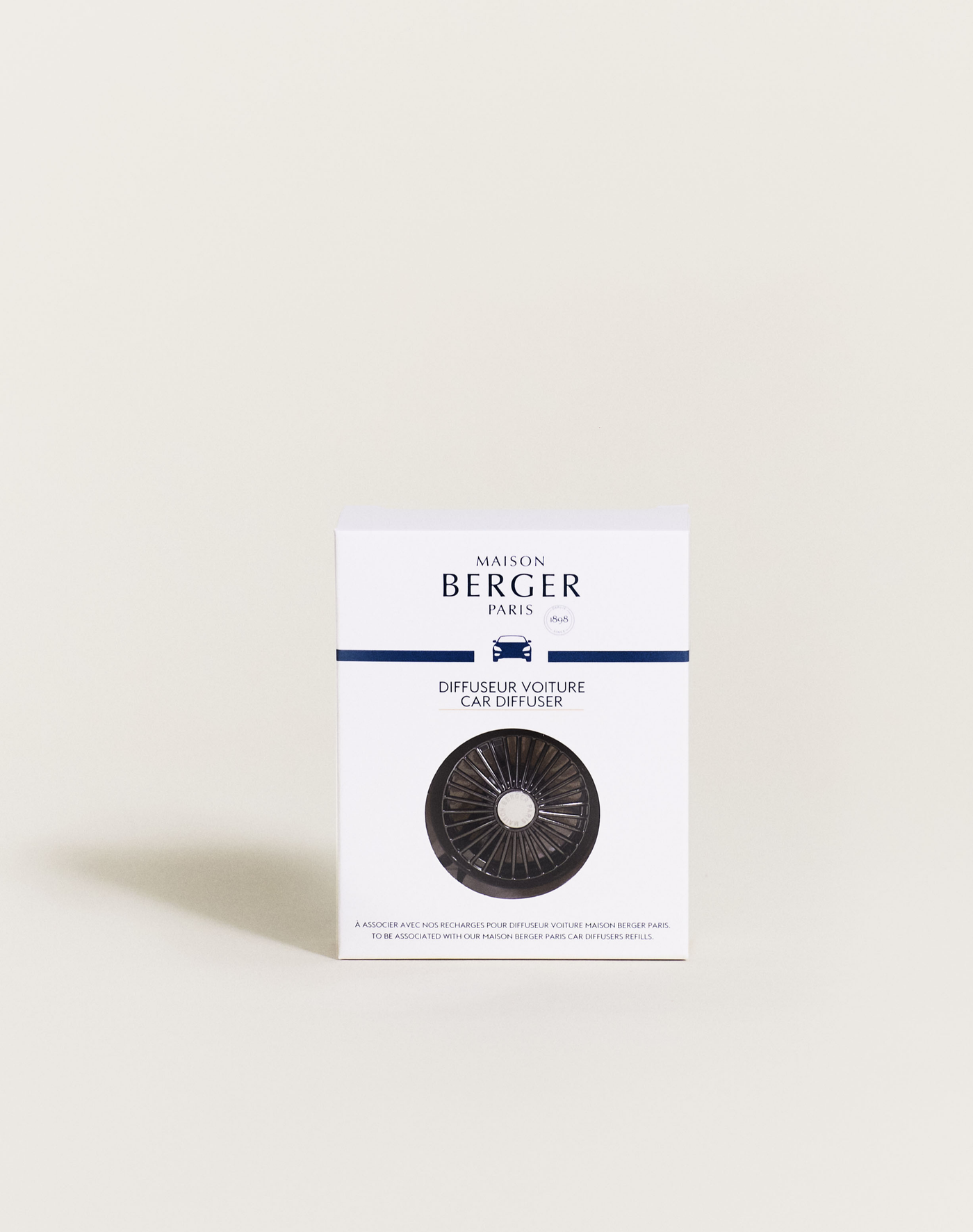 Black Wheel Car Diffuser Vent Clip