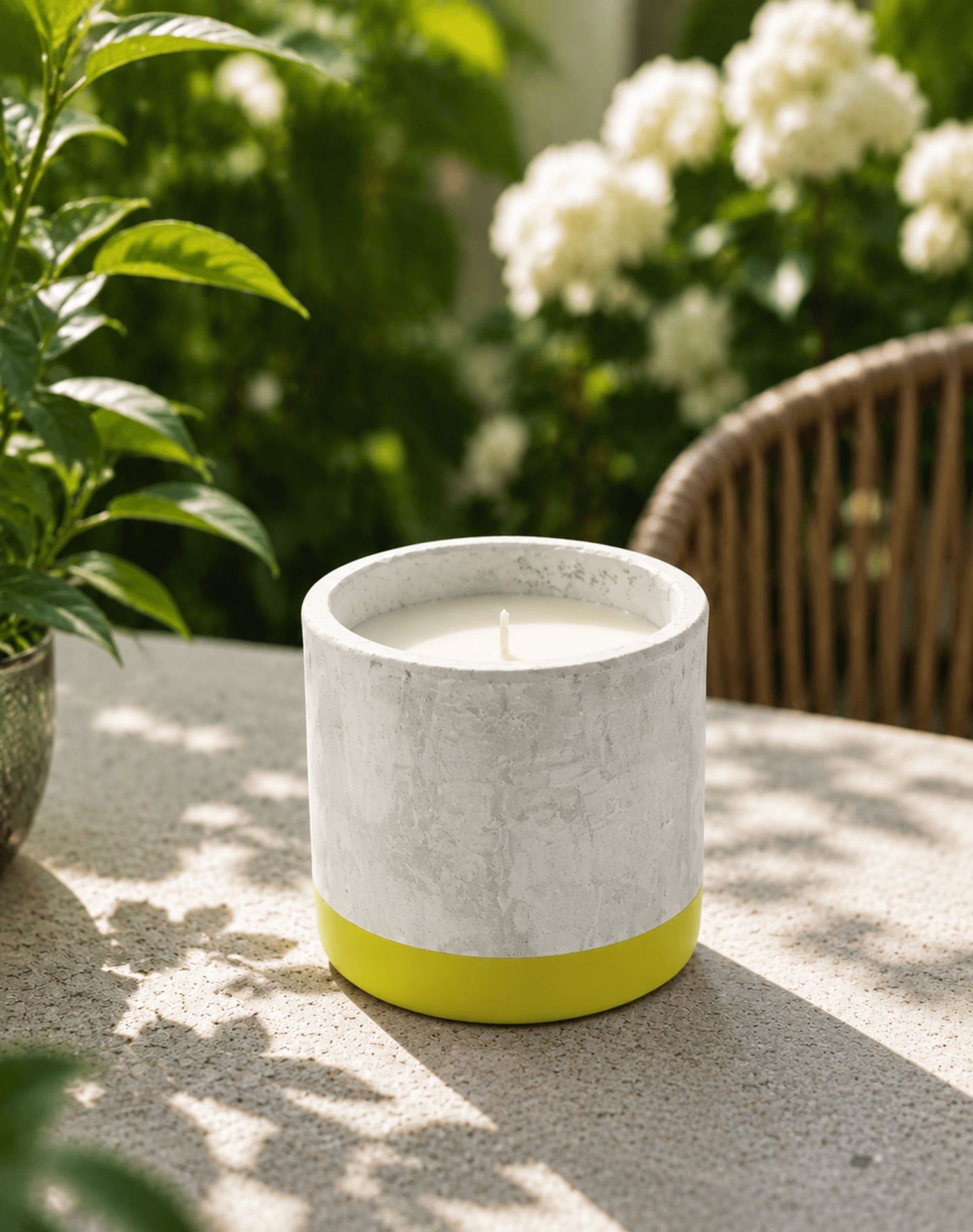 Concrete Olive Citronelle Scented Candle