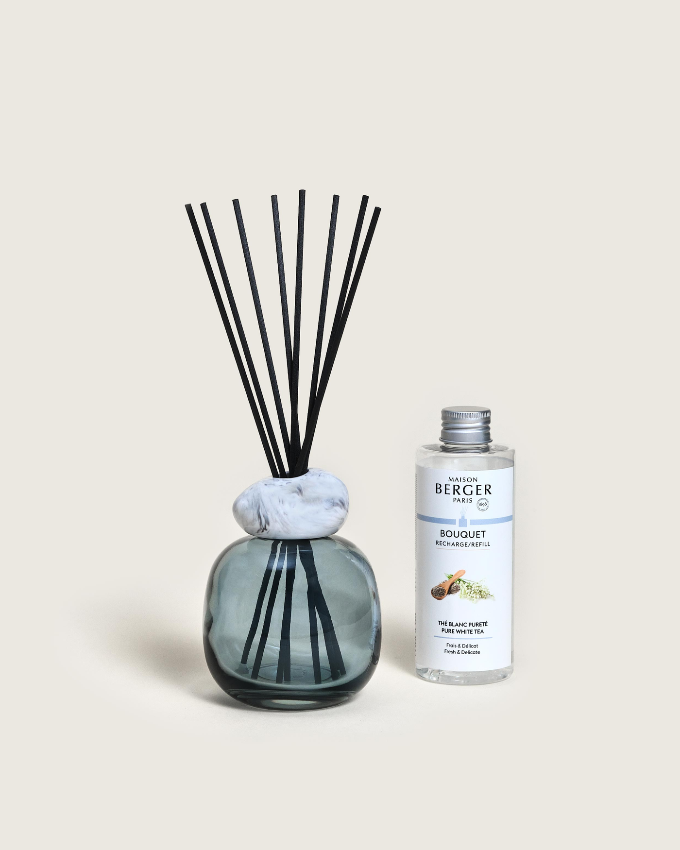 Mineral Blue Pure White Tea Scented Bouquet Gift Set
