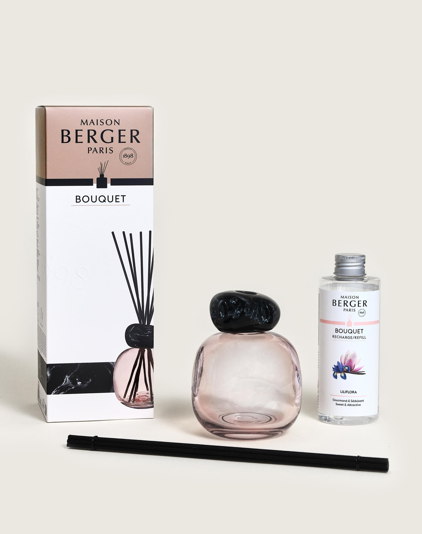 Mineral Pink Liliflora Scented Bouquet Gift Set